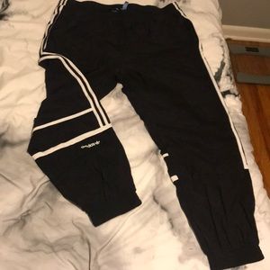 Black Adidas sweatpants